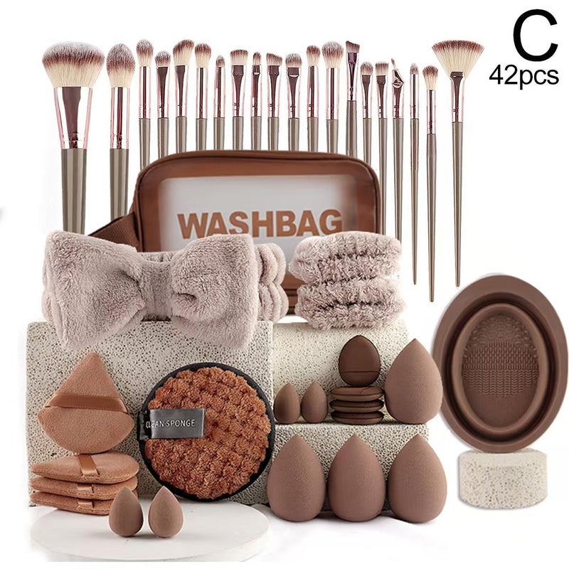 مجموعة أدوات التجميل، روتين كامل لغسل الوجه والمكياج